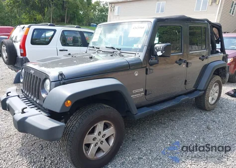 2017 Jeep Wrangler Unlimited Sport 4X4 from USA, damaged, VIN 1C4BJWDG4HL551980